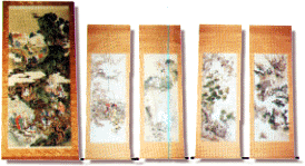吉田公均　彩色十六羅漢の図の画像