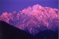 夕映えの剱岳の画像