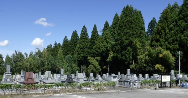 上市町墓地公園第3期区画の風景