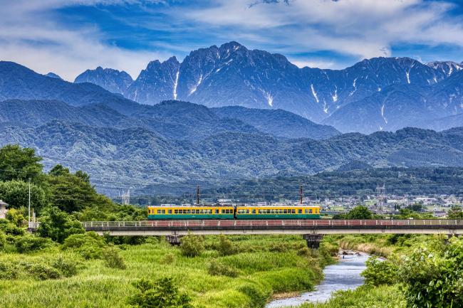 夏を走るかぼちゃ電車